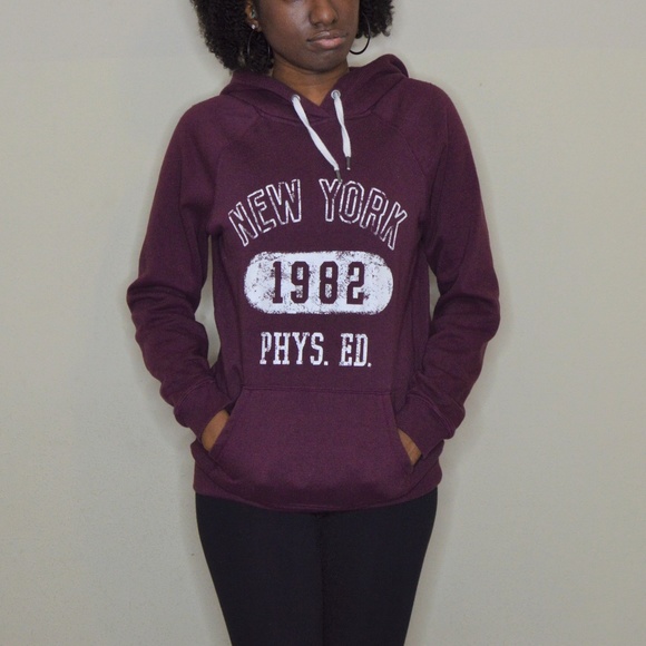 Garage Jackets & Blazers - Garage Burgundy Hoodie